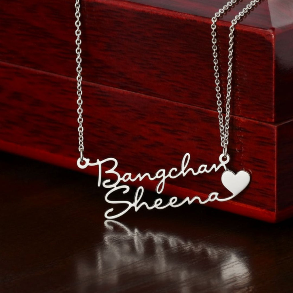 Personalized Bias & Me Name Necklace