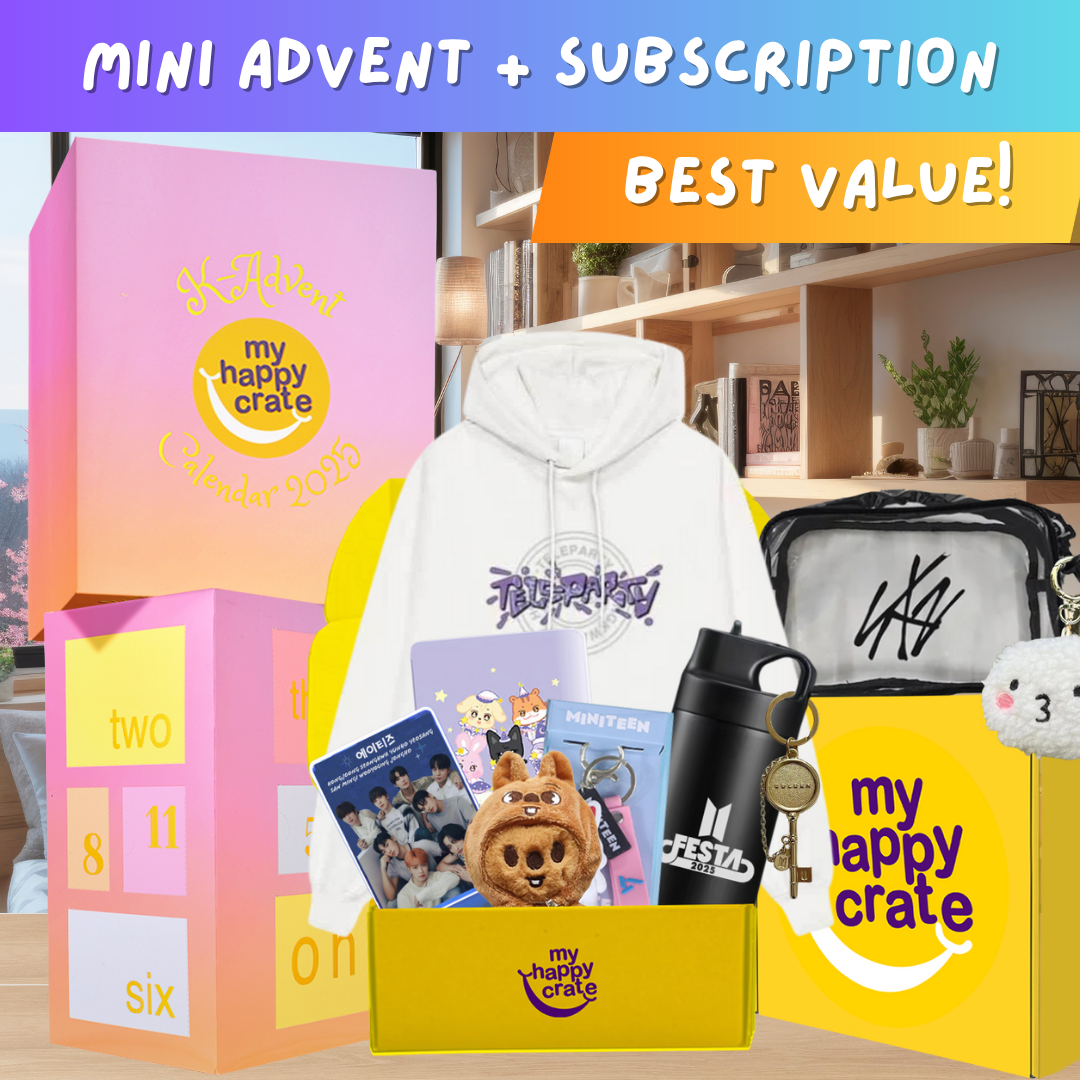 KPOP Mix 13-Gift Set K-Advent 2025 + My Happy Crate Subscription