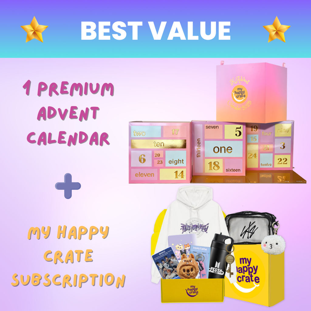 KPOP Mix Premium K-Advent 2025 + My Happy Crate Subscription