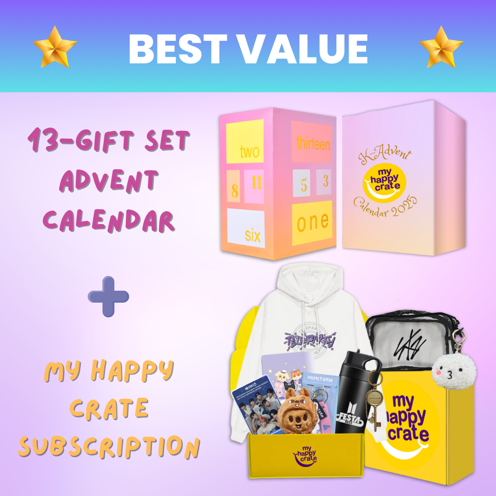 KPOP Mix 13-Gift Set K-Advent 2025 + My Happy Crate Subscription