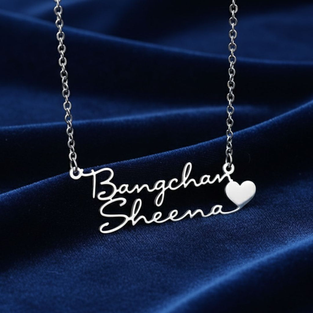 Personalized Bias & Me Name Necklace