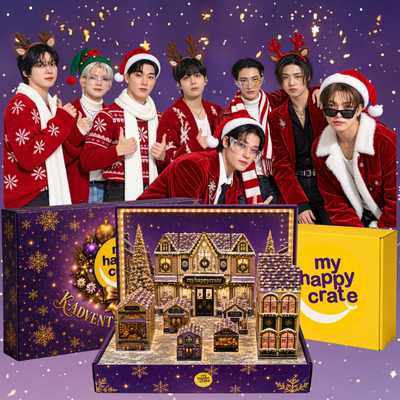 Ateez K-Advent Calendar 2026 - My Happy Crate holiday village advent calendar