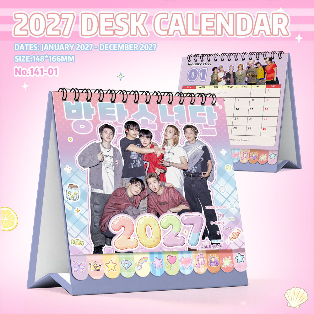 2027 KPOP Desk Calendar