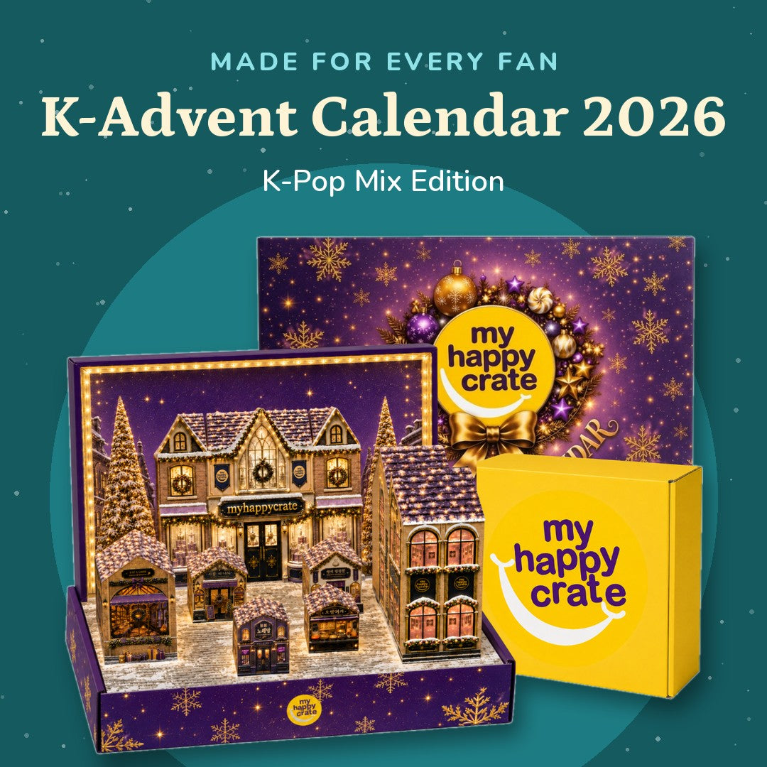 K-Pop Mix K-Advent Calendar 2026 - made for every fan - My Happy Crate holiday village advent calendar